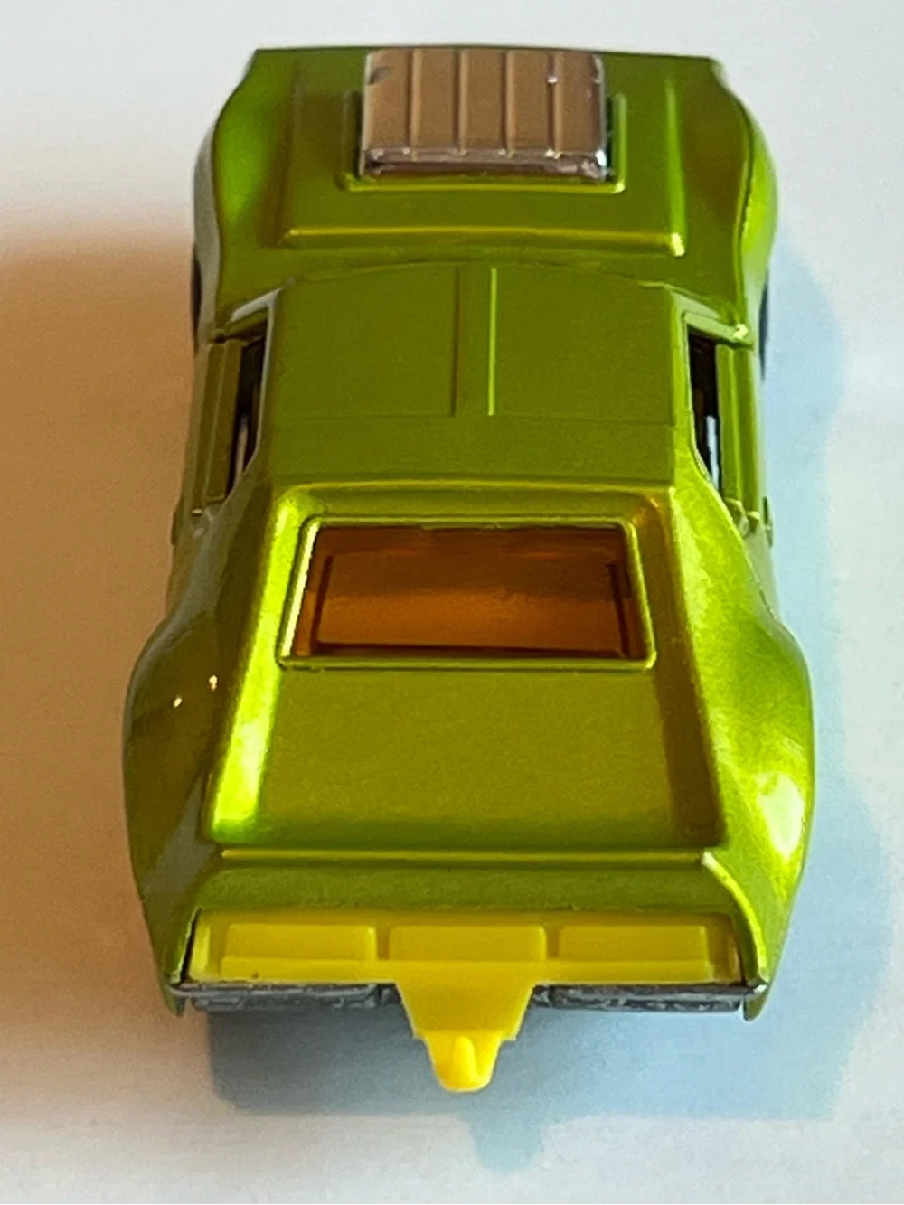 Vintage Matchbox Superfast No. 9 AMX Javelin 1972 Green with Chrome Scoop Lesney
